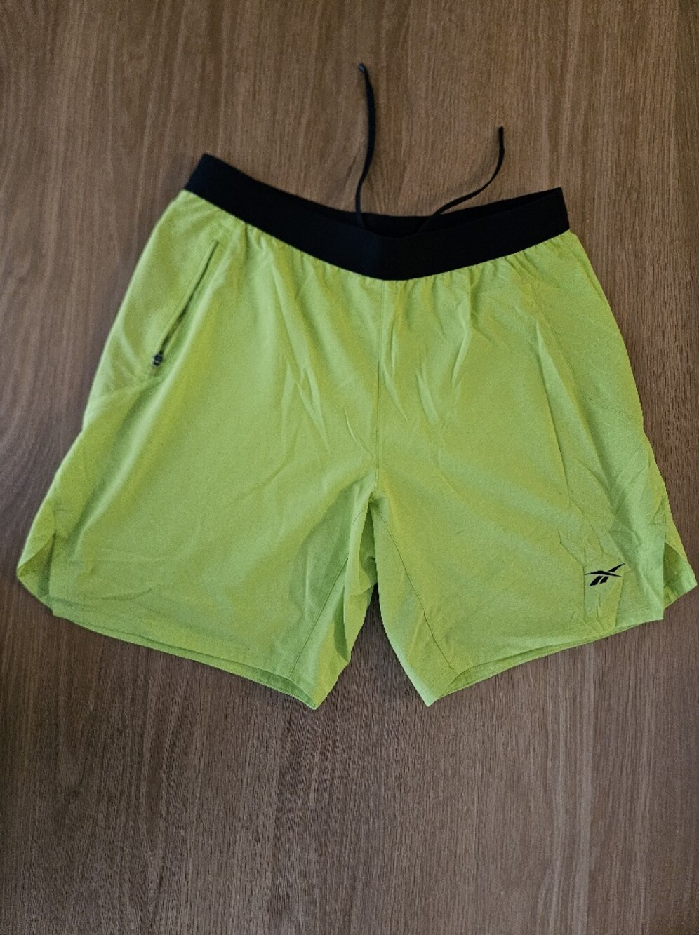 Hi-Vis Neon Yellow Running Shorts - Picture 2 of 6